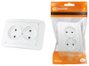 Розетка Валдай 2 мест. внутренняя без заземл.