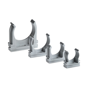 Крепеж-клипса для трубы ПВХ гофро 20мм