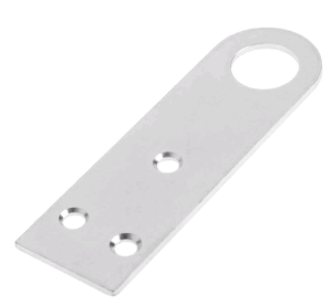 Проушина для замка 40*75 прямая оцинк б/шурупов