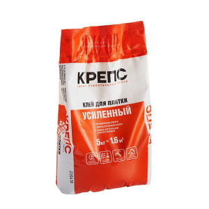 Клей для плитки Крепс усиленный Белый 5кг