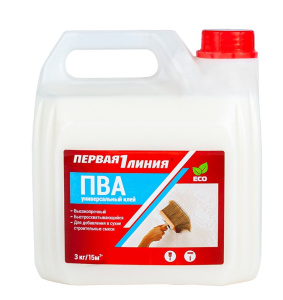 Клей ПВА универсальный Первая линия 3кг
