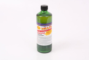 Эмаль термостойкая черная 0,5л в банках