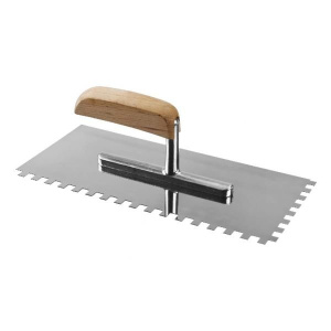 Гладилка зубчатая 6мм из нерж. 270*130мм 