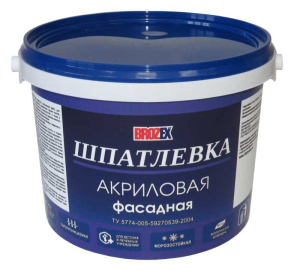 Шпаклевка Брозэкс акриловая фасадная 15кг