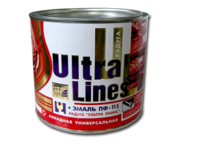 Эмаль ПФ-115 20кг желтая Радуга Ultra Lines
