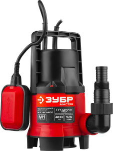 Насос дренажный для грязной воды 400Вт Зубр