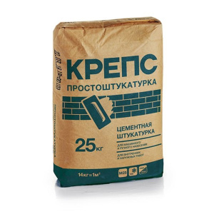 Штукатурка цементная Крепс Простоштукатурка 25кг