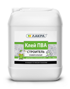 Клей ПВА универсальный Строитель Лакра 10кг