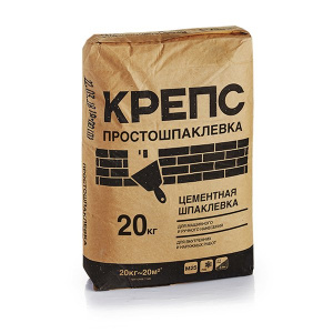 Шпаклевка цементная Крепс Простошпаклевка 20кг