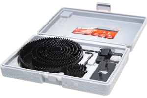 Набор коронок 19-127мм по дереву 12шт