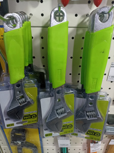 Ключ разводной 200мм с обрезиненной ручкой