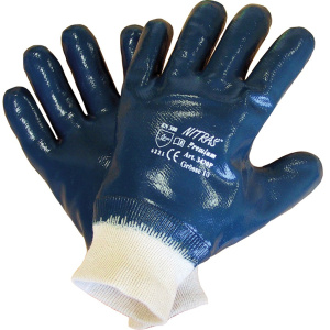 Перчатки нитриловые КРАГА манжет резинка