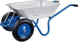 Тачка Зубр двухколесная усиленная строительная 280кг 130л 