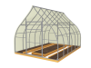 Удлинение к теплице Удачная Капелька ОЦ 3*2м шаг 0,67м ***